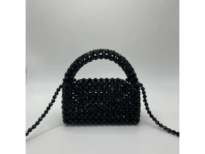 Beaded Top Handle Bag