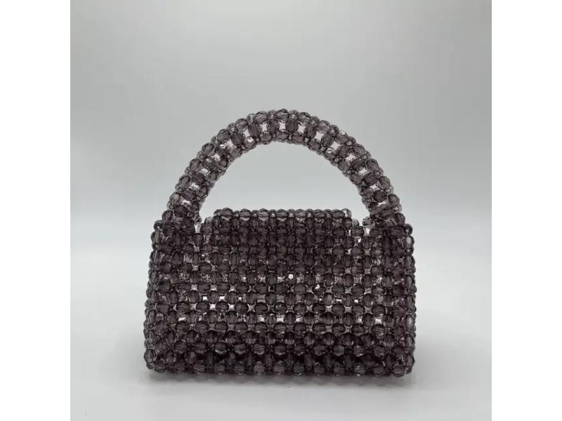 Beaded Top Handle Bag