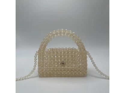 Beaded Top Handle Bag
