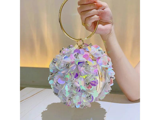 Sequin Ball Ring Bag