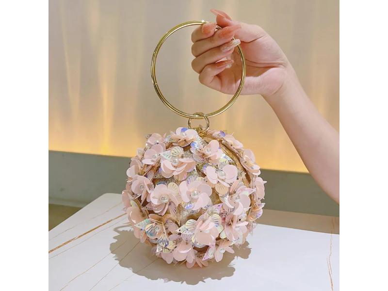 Sequin Ball Ring Bag