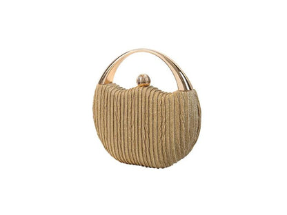 Round Metal Handle Bag