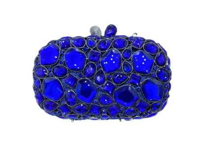 Jeweled Oval Clutch Bag