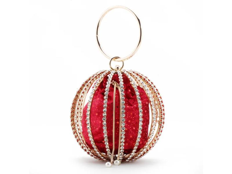 Sphere Crystal Clutch Bag
