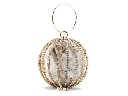 Sphere Crystal Clutch Bag