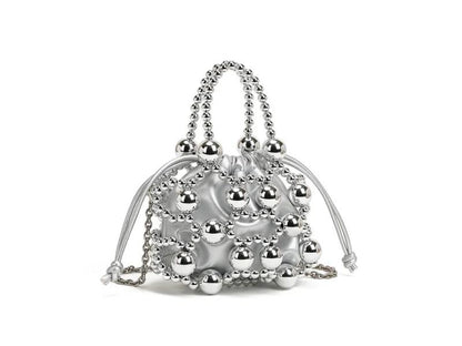 Beaded Mini Drawstring Bag