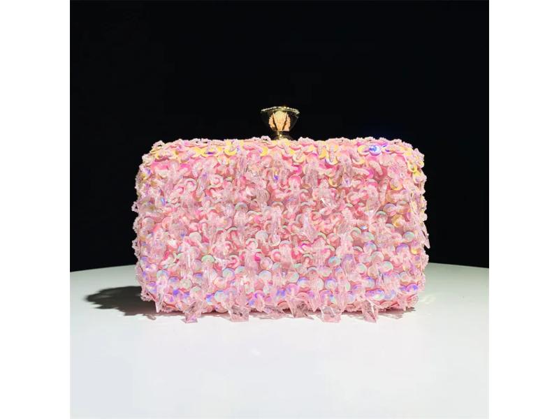Sequin Crystal Clutch Bag