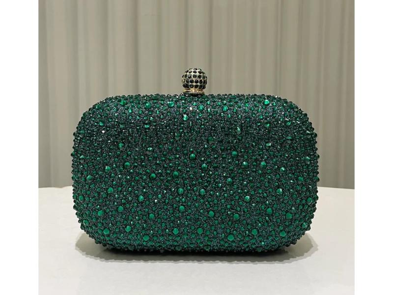 Crystal Stud Clutch Bag
