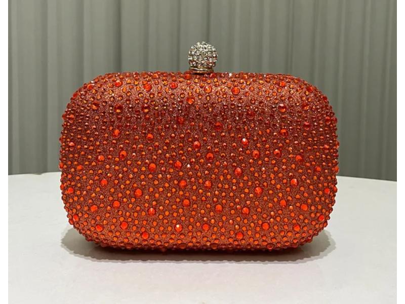 Crystal Stud Clutch Bag