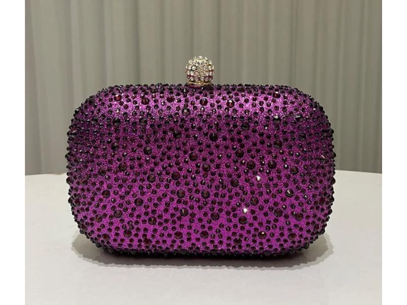 Crystal Stud Clutch Bag