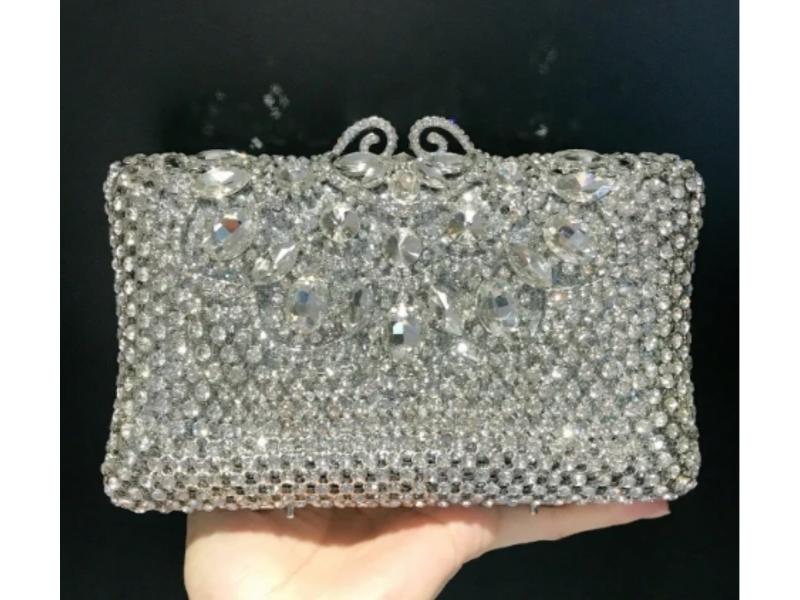 Luxury Crystal Clutch Τσάντα