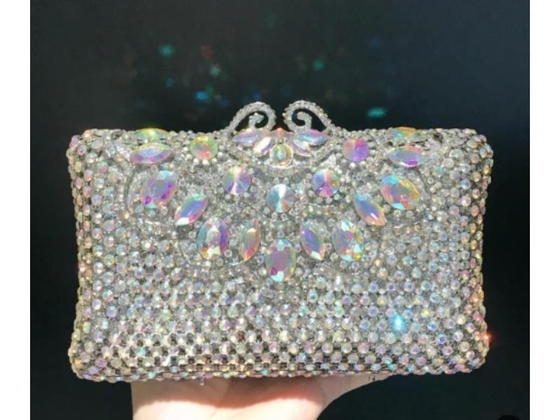 Luxury Crystal Clutch Τσάντα