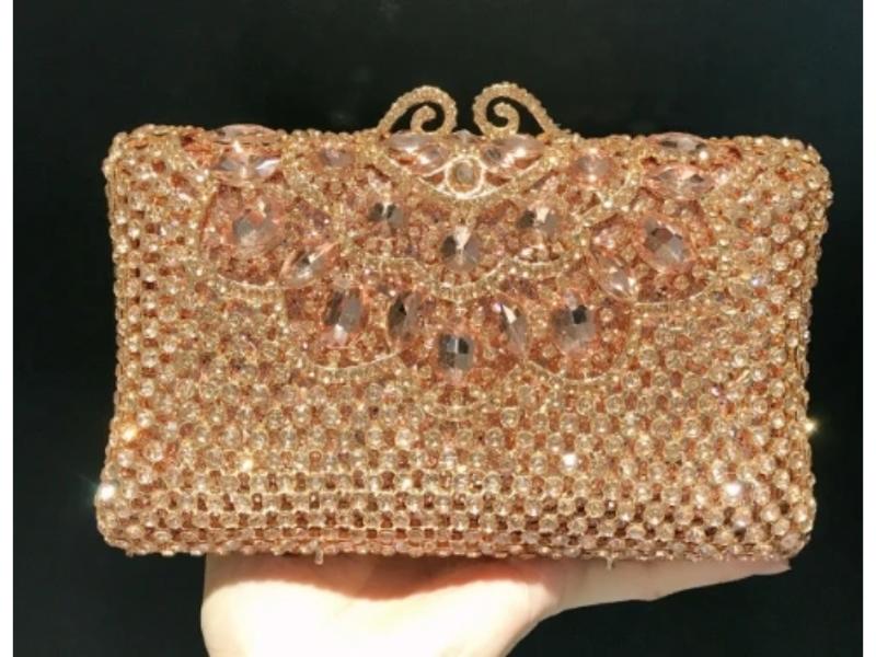 Luxury Crystal Clutch Τσάντα