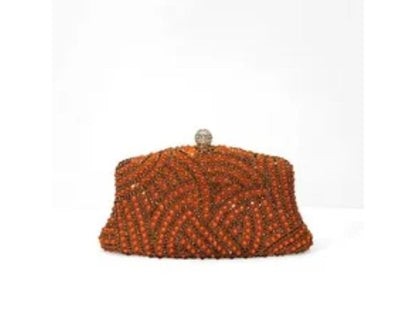 Τσάντα Clutch με Κεντημένα Κρύσταλλα