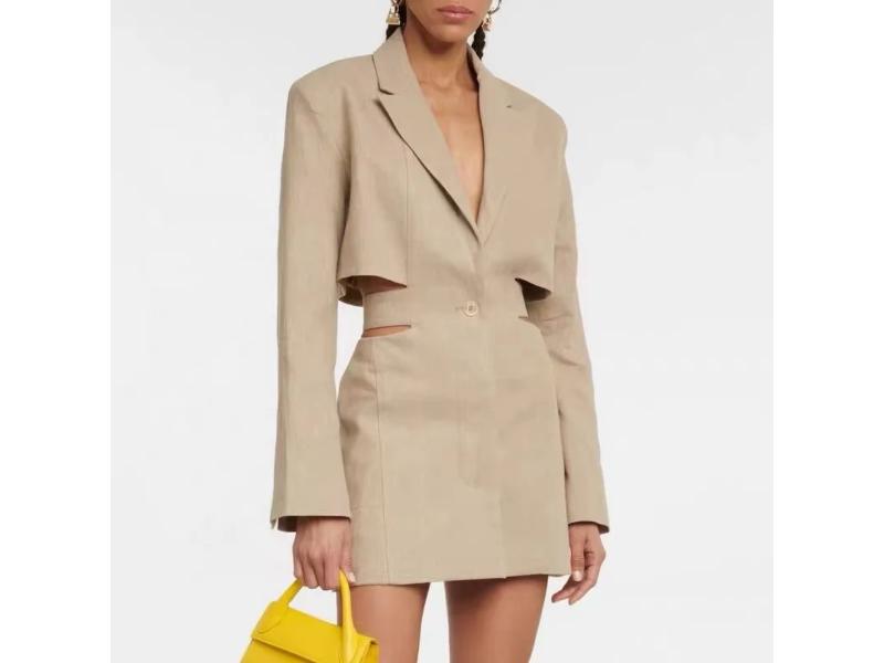 Blazer Φόρεμα με Cut-Out Λεπτομέρειες