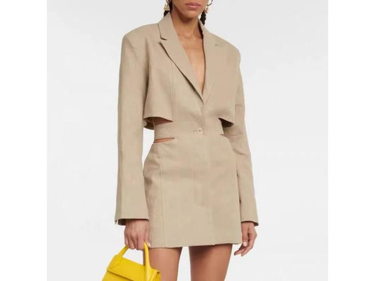 Blazer Φόρεμα με Cut-Out Λεπτομέρειες