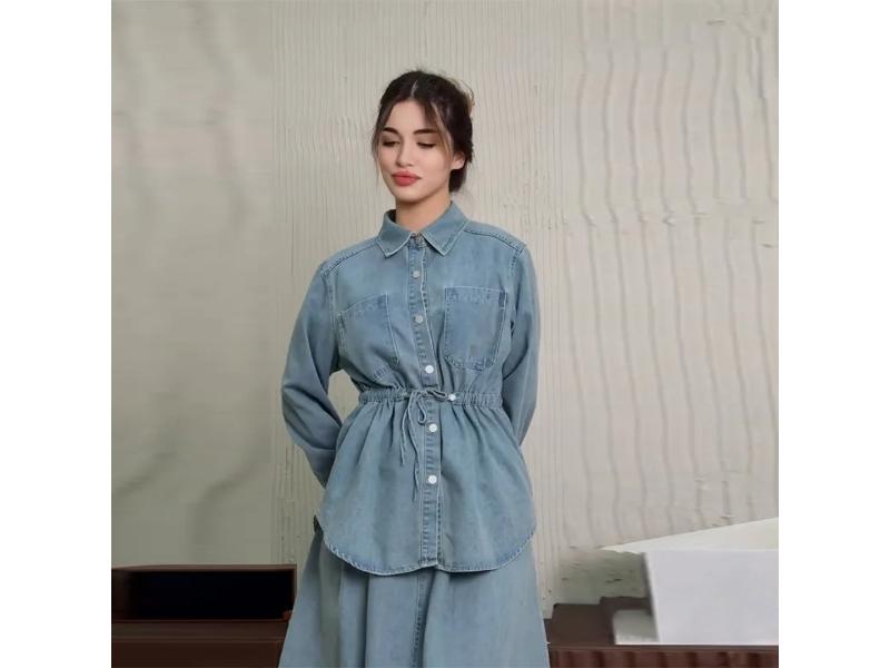 Denim Maxi Set