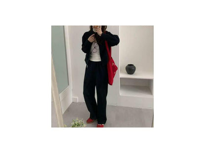 Σετ Lounge Ζακέτα με Φερμουάρ & Παντελόνι