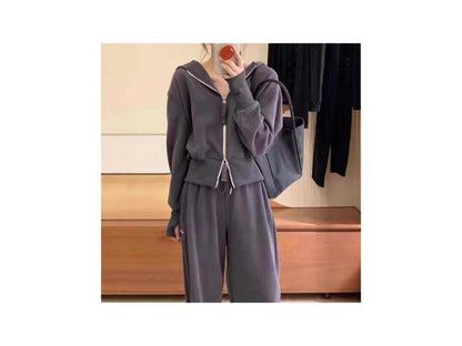 Σετ Lounge Cropped Ζακέτα & Παντελόνι