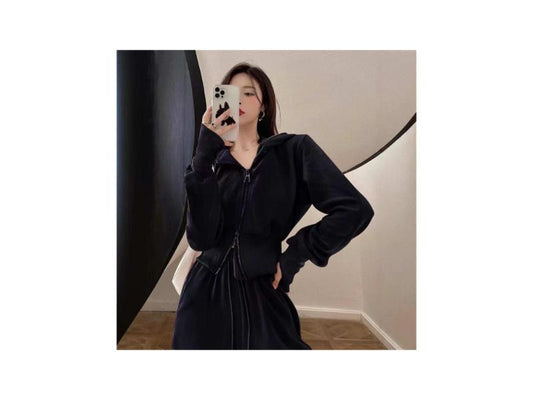 Σετ Lounge Cropped Ζακέτα & Παντελόνι