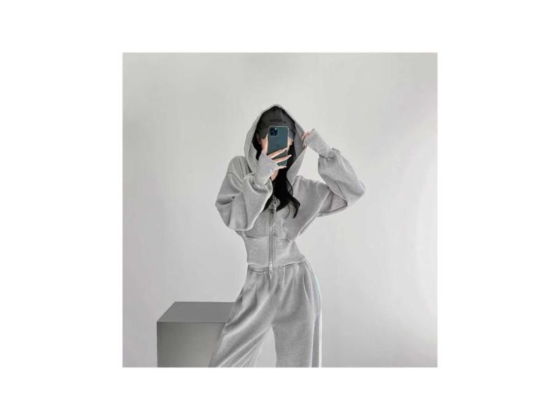 Σετ Lounge Cropped Ζακέτα & Παντελόνι