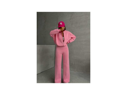 Σετ Lounge Cropped Ζακέτα & Παντελόνι