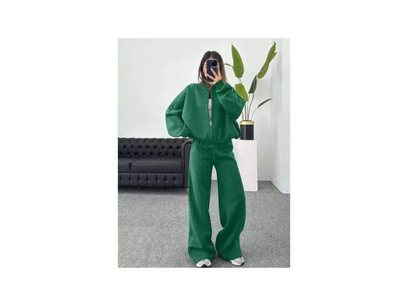 Σετ Lounge Cropped Ζακέτα & Παντελόνι