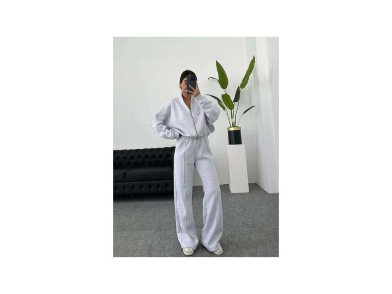 Σετ Lounge Cropped Ζακέτα & Παντελόνι