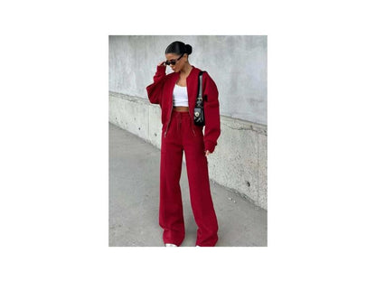 Σετ Lounge Cropped Ζακέτα & Παντελόνι