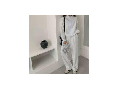 Σετ Lounge Ζακέτα με Φερμουάρ & Παντελόνι