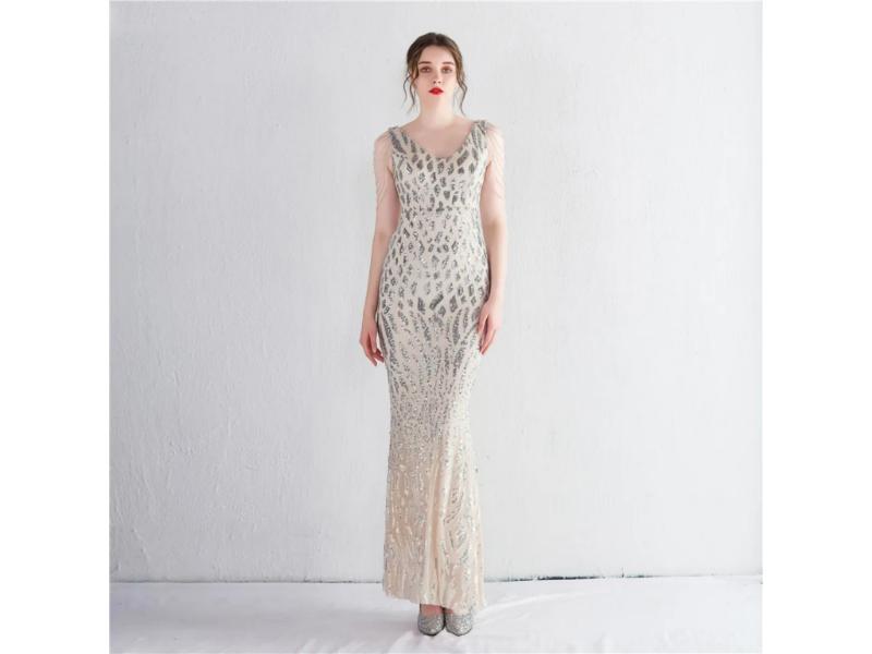 Maxi Φόρεμα Mermaid Με Παγιέτες
