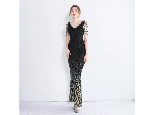 Maxi Φόρεμα Με Leopard Print Και Αλυσίδα