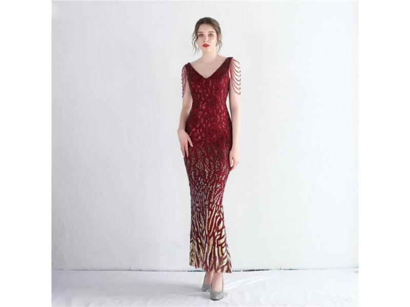 Maxi Φόρεμα Mermaid Με Παγιέτες