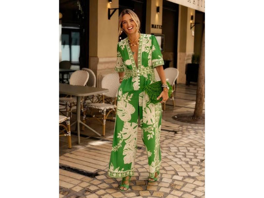 Ολόσωμη Φόρμα Με Tropical Print